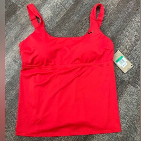 Nike Swim Essential Scoopneck Tankini Top-Size XL - Picture 2 of 7